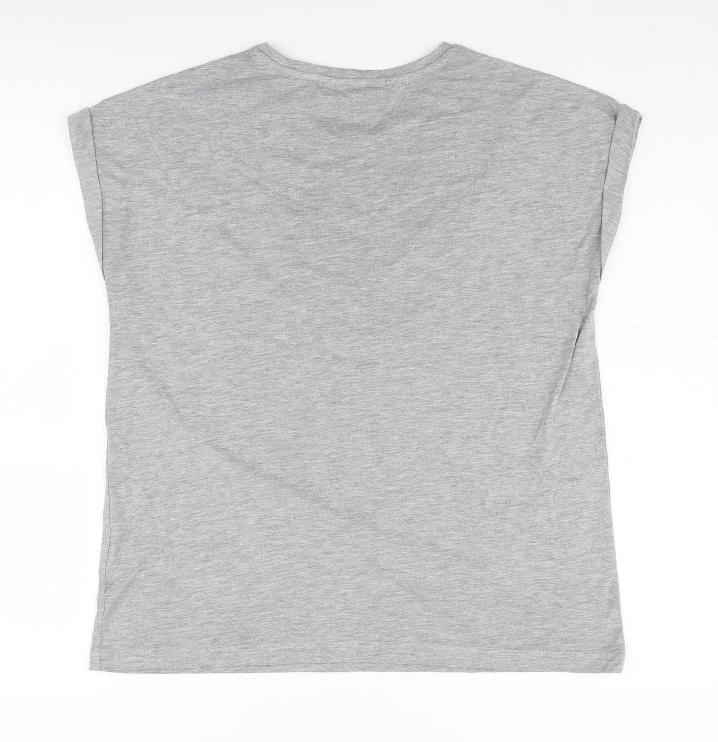 Friends Like These Women's Grey Zebra Heart T-Shirt Size 12