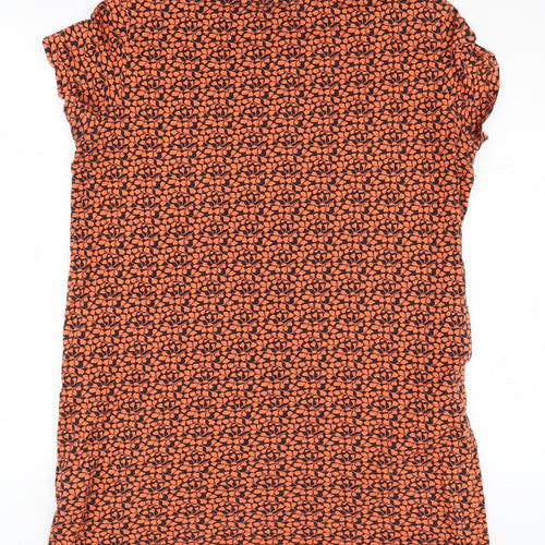 Marks and Spencer Women's Orange Shift Dress Size 16