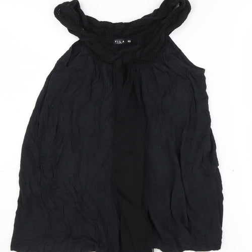 Vila Women's Black Sleeveless Blouse - XS