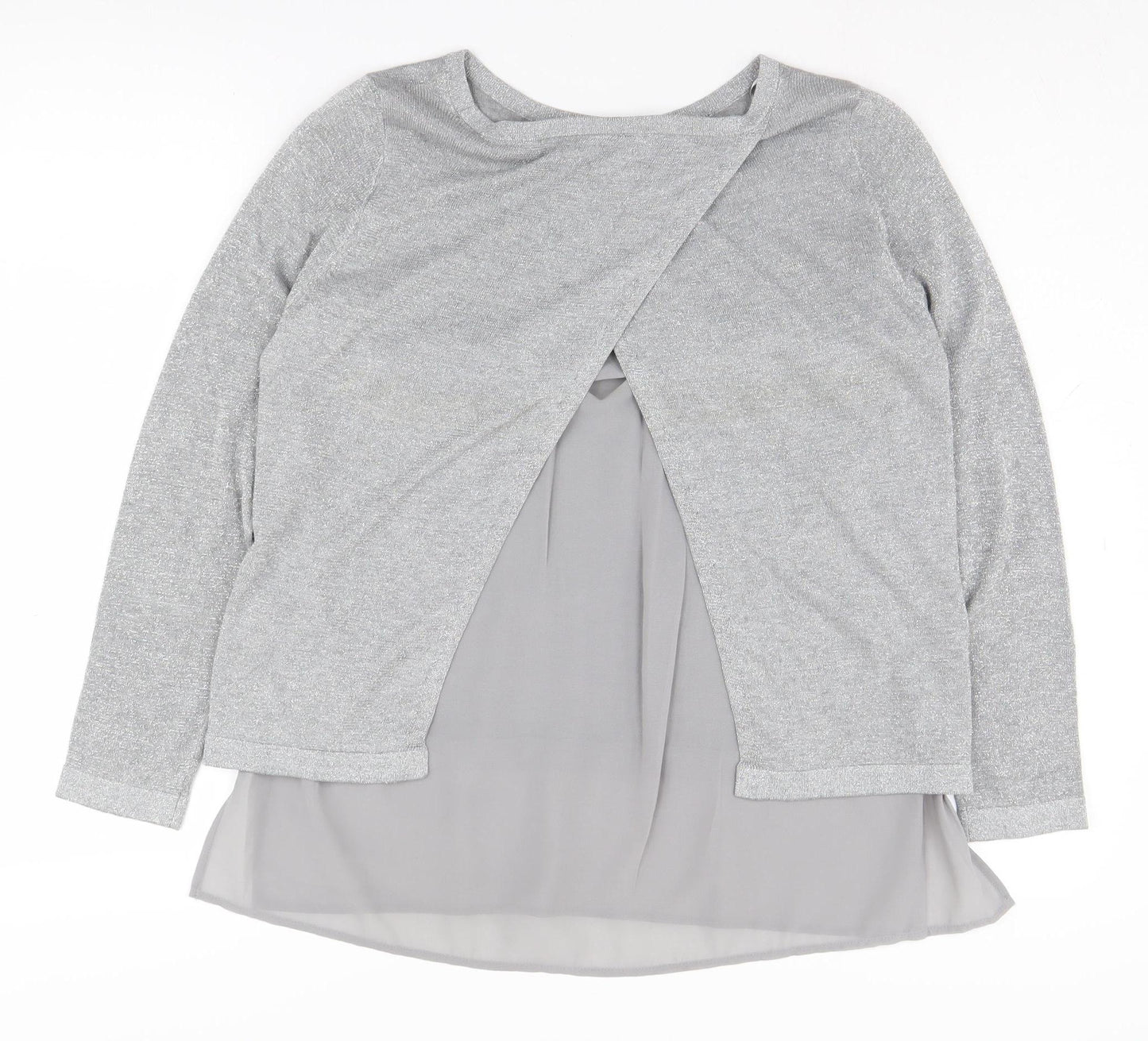 Wallis Women's Grey Pullover Jumper Size 12 Petite