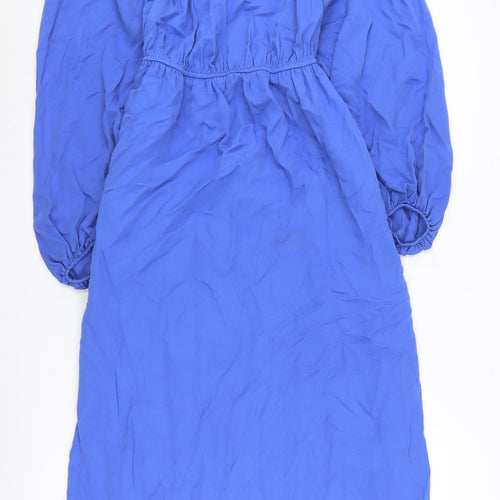 Marks and Spencer Women's Blue Midi Shift Dress