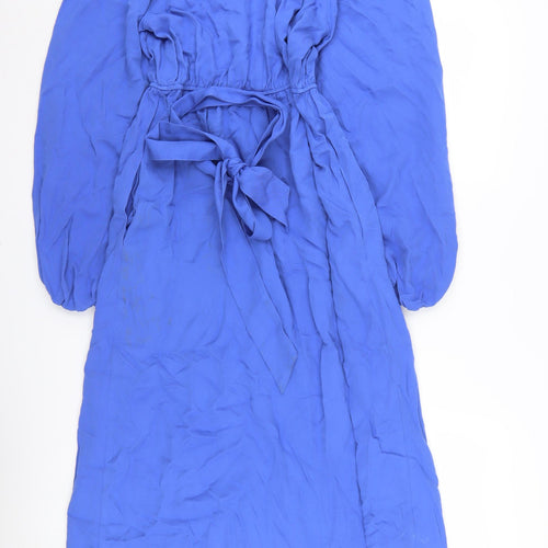 Marks and Spencer Women's Blue Midi Shift Dress