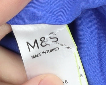 Marks and Spencer Women's Blue Midi Shift Dress