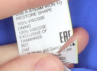 Marks and Spencer Women's Blue Midi Shift Dress