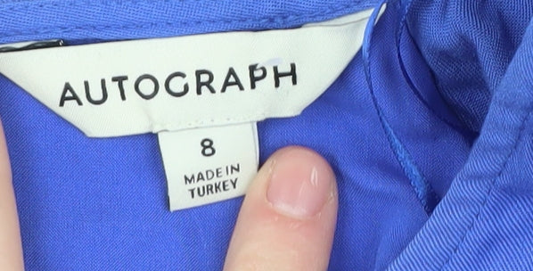 Marks and Spencer Women's Blue Midi Shift Dress