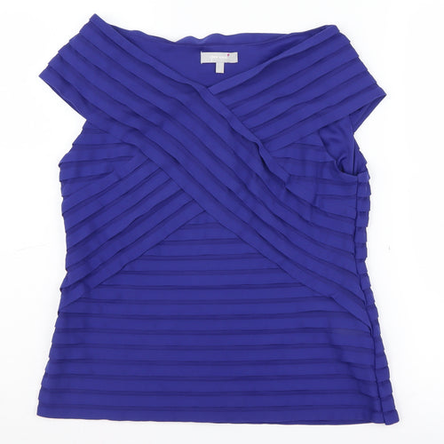 Marks and Spencer Women's Purple Wrap Blouse Size 16