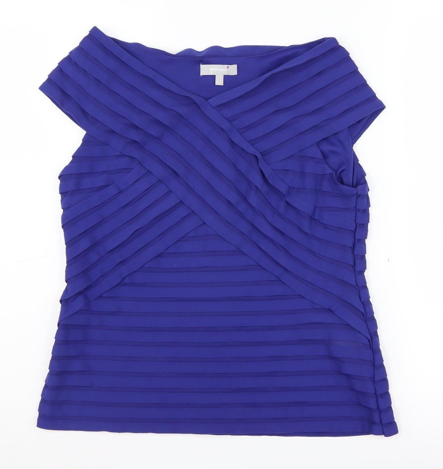 Marks and Spencer Women's Purple Wrap Blouse Size 16