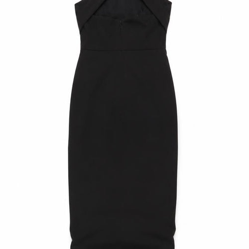 Topshop Women's Black Bodycon Dress Size 12