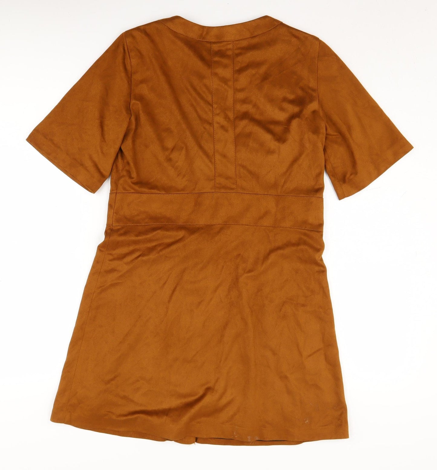 Zara Women’s Brown Button Shift Dress Size M