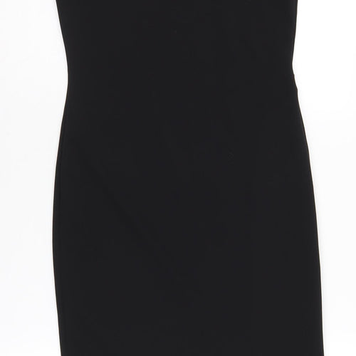 PrettyLittleThing Women's Black Off Shoulder Sheath Dress Size 12