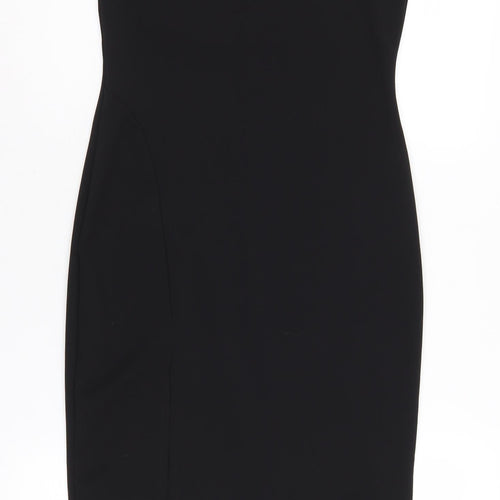 PrettyLittleThing Women's Black Off Shoulder Sheath Dress Size 12
