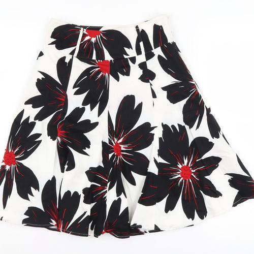 Debenhams Petite Women's Floral A-Line Skirt, Size 6