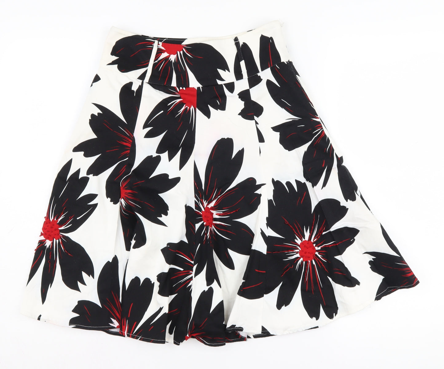 Debenhams Petite Women's Floral A-Line Skirt, Size 6