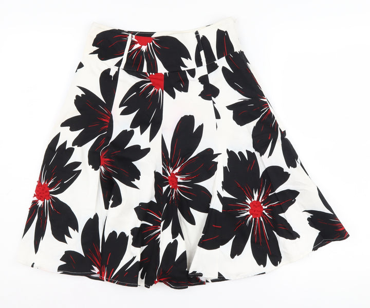 Debenhams Petite Women's Floral A-Line Skirt, Size 6