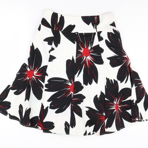 Debenhams Petite Women's Floral A-Line Skirt, Size 6