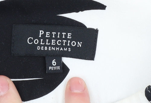 Debenhams Petite Women's Floral A-Line Skirt, Size 6