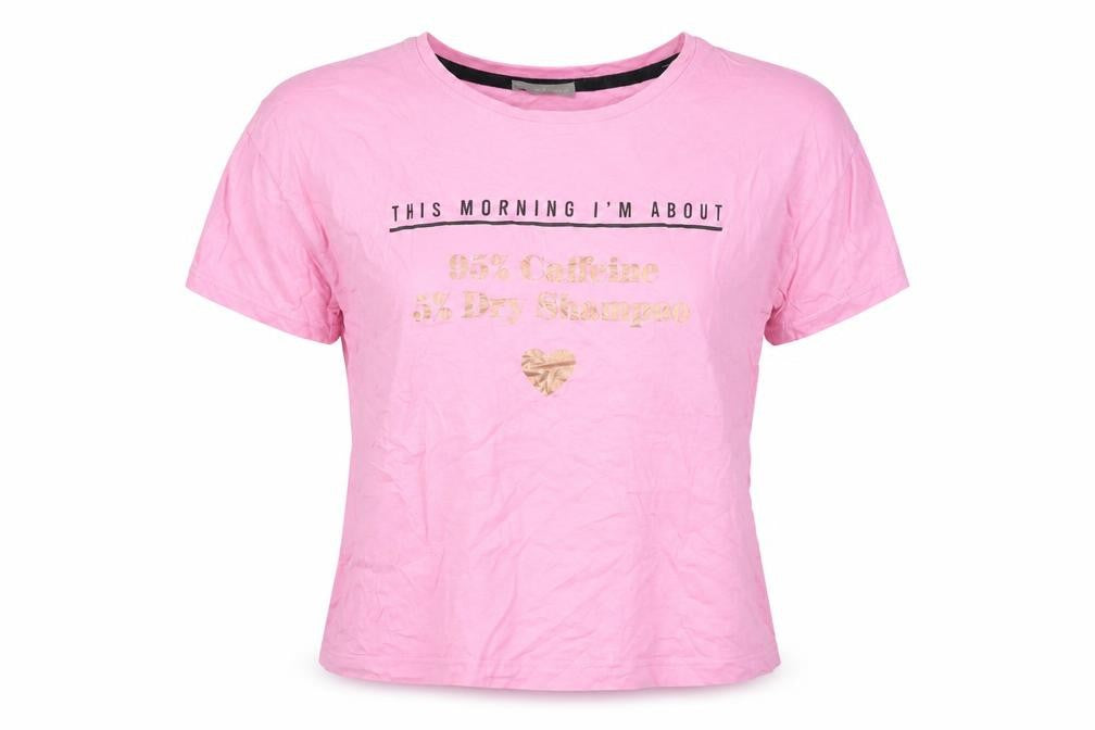 New Look Women's Pink Basic T-Shirt - Size S