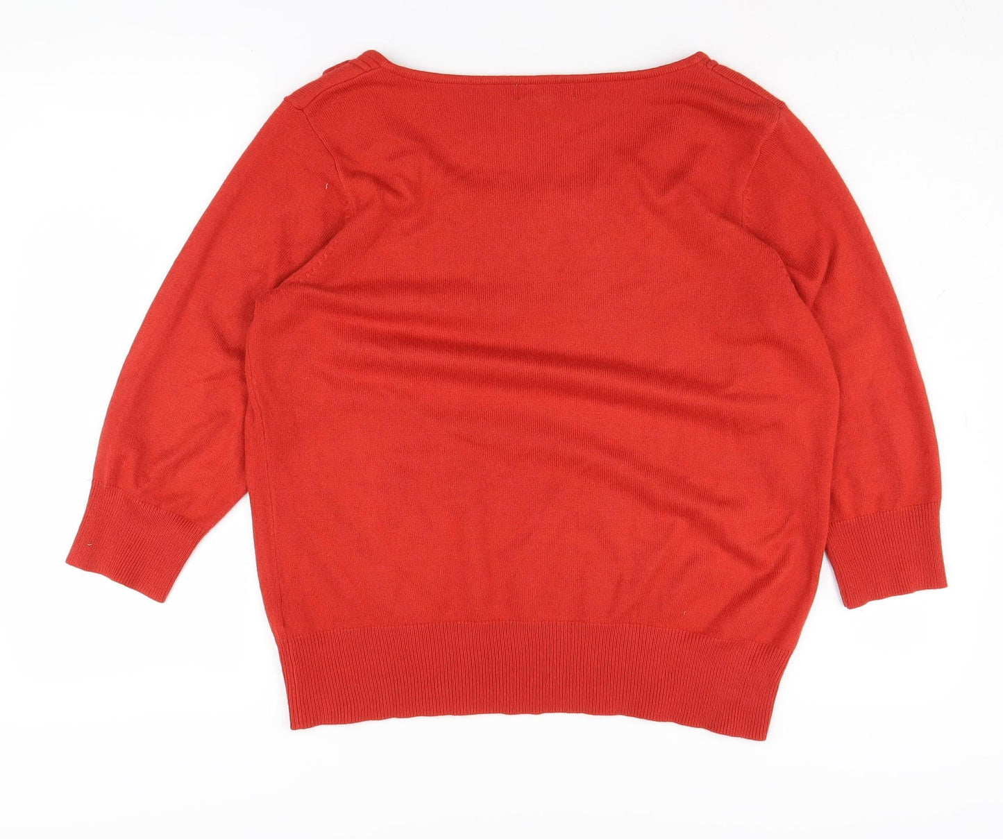 Marks and Spencer Women's Red Pullover Jumper Size 18
