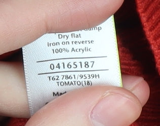 Marks and Spencer Women's Red Pullover Jumper Size 18