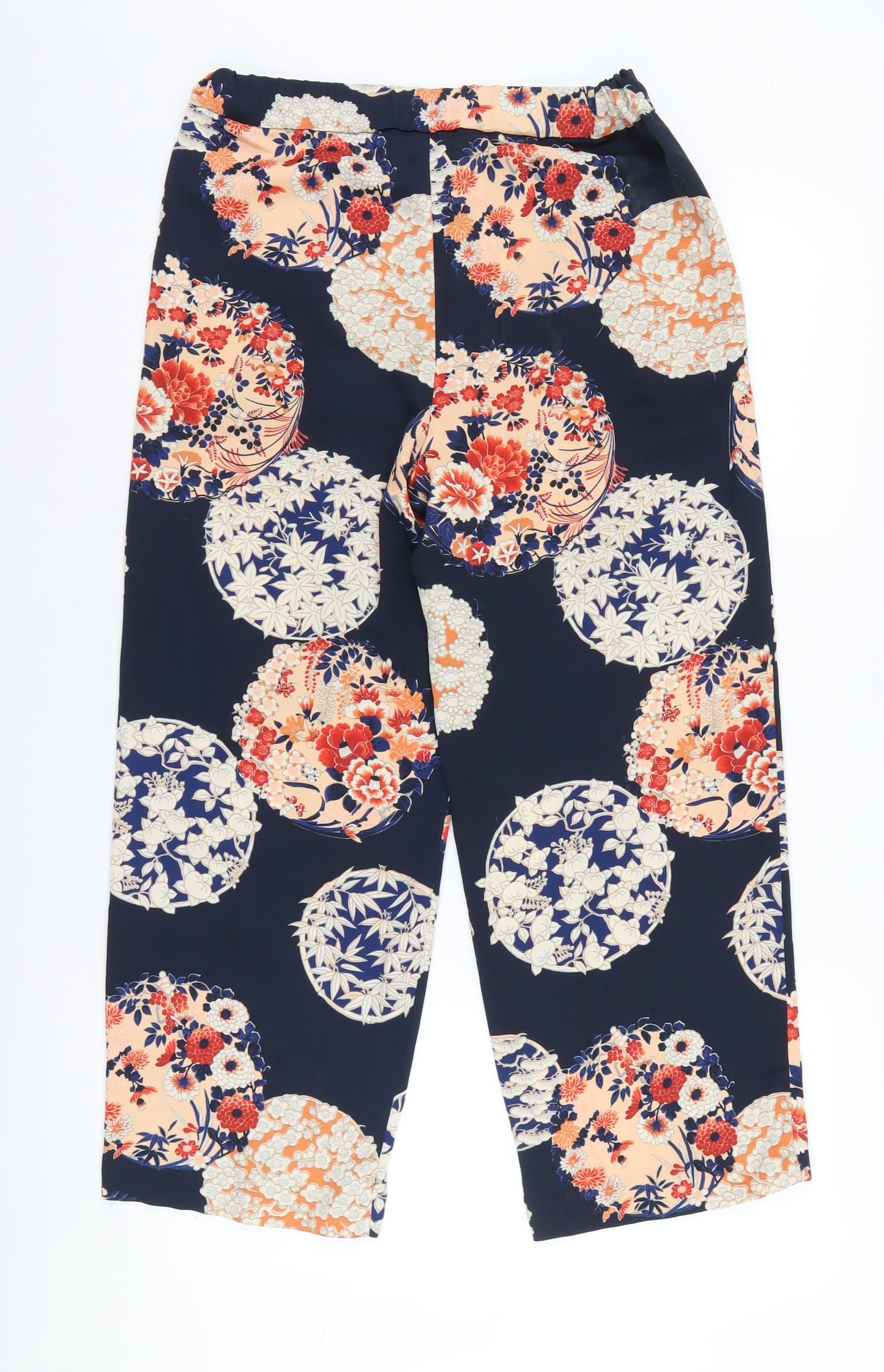 Zara Women's Multicoloured Cropped Floral Trousers S