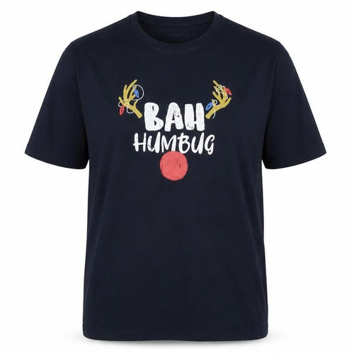 Cotton Traders Men's Blue Christmas 2XL T-Shirt