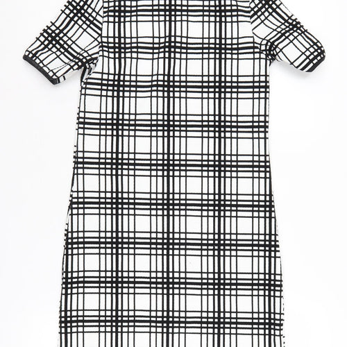 Quiz Women's Black & White Check Shift Dress
