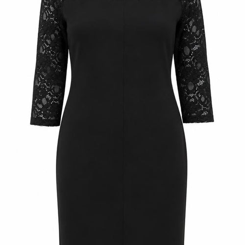 Dorothy Perkins Black Lace Sheath Dress Women Size 10