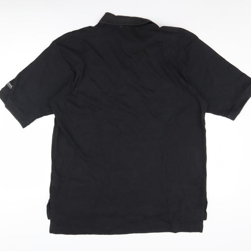 CrossCreek Men's Black Polo Shirt L Short Sleeve