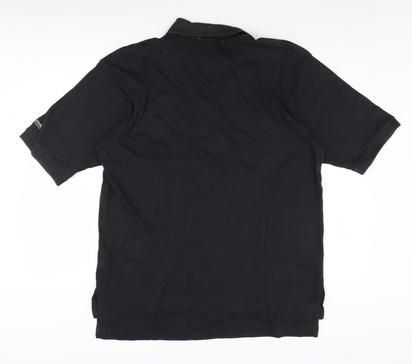 CrossCreek Men's Black Polo Shirt L Short Sleeve