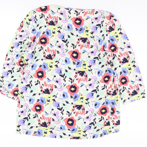 Marks and Spencer Women's Floral Blouse, Size 16, Multicoloured