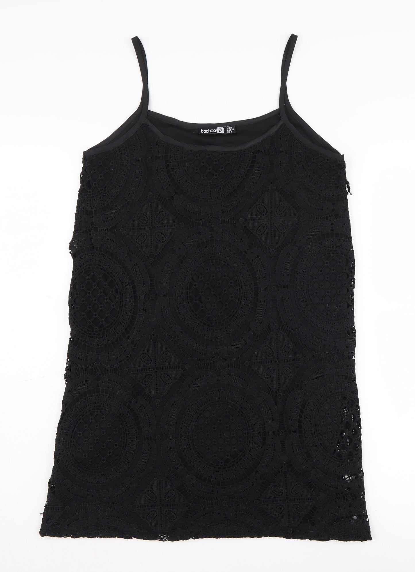 Boohoo Women's Black Size 8 Slip Dress