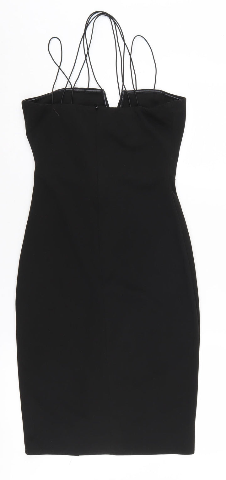 New Look Women's Black Bodycon Dress Size 10