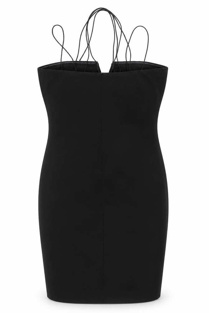 Front view of New Look Women's Black Bodycon Dress, size 10