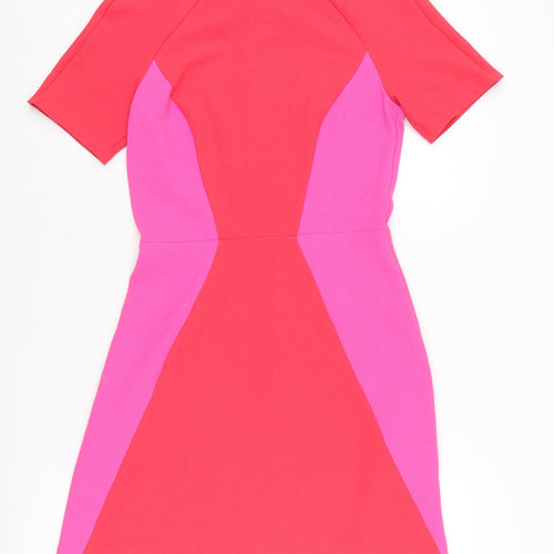 Topshop Women's Pink Shift Dress, Size 8, Party Style