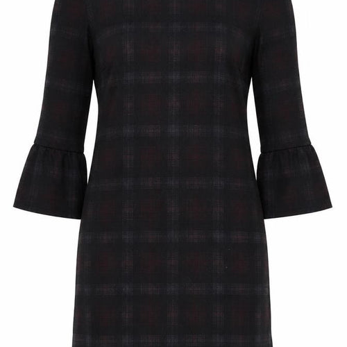 Dorothy Perkins Women's Black Plaid Sheath Dress Size 10