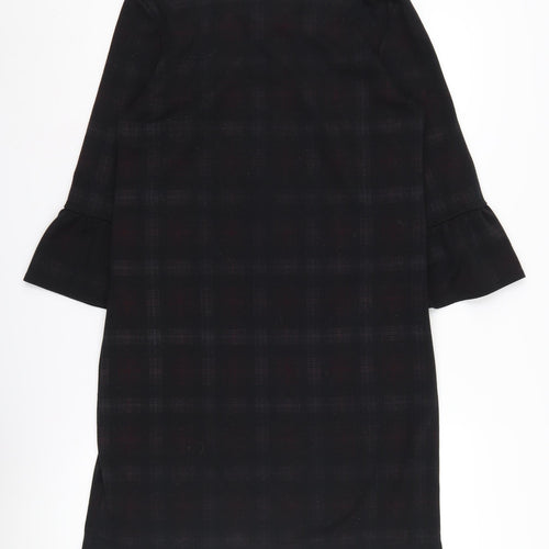 Dorothy Perkins Women's Black Plaid Sheath Dress Size 10
