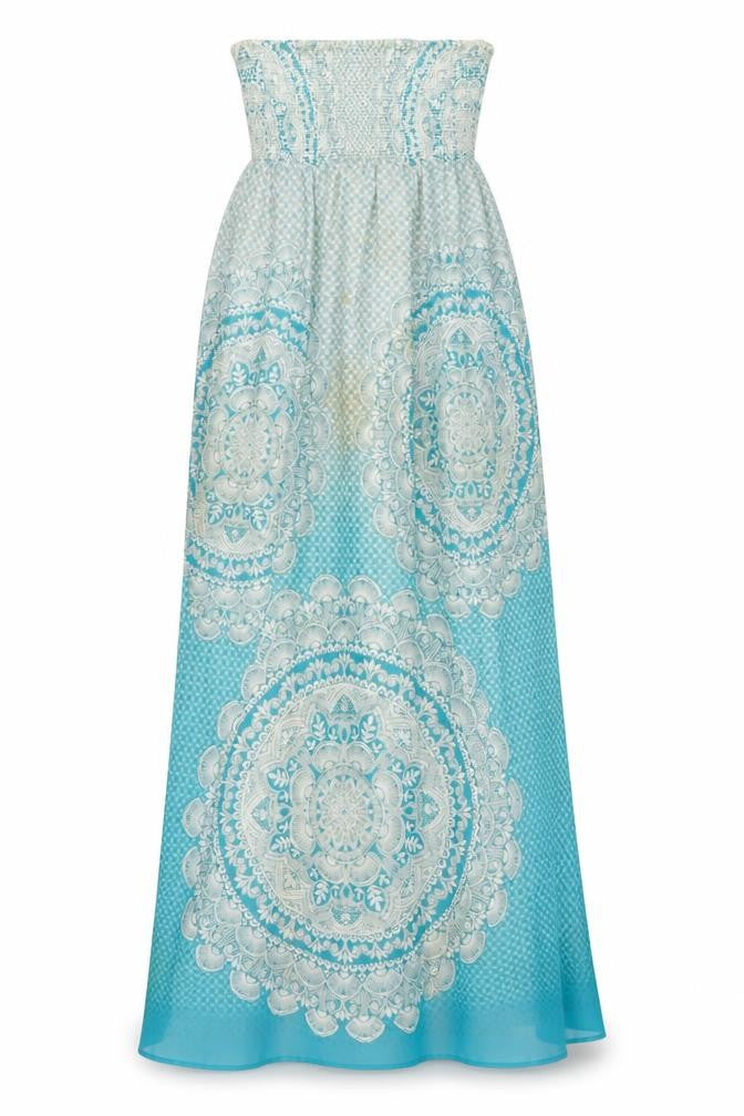 Front view of Monsoon Women’s Blue Maxi Dress S