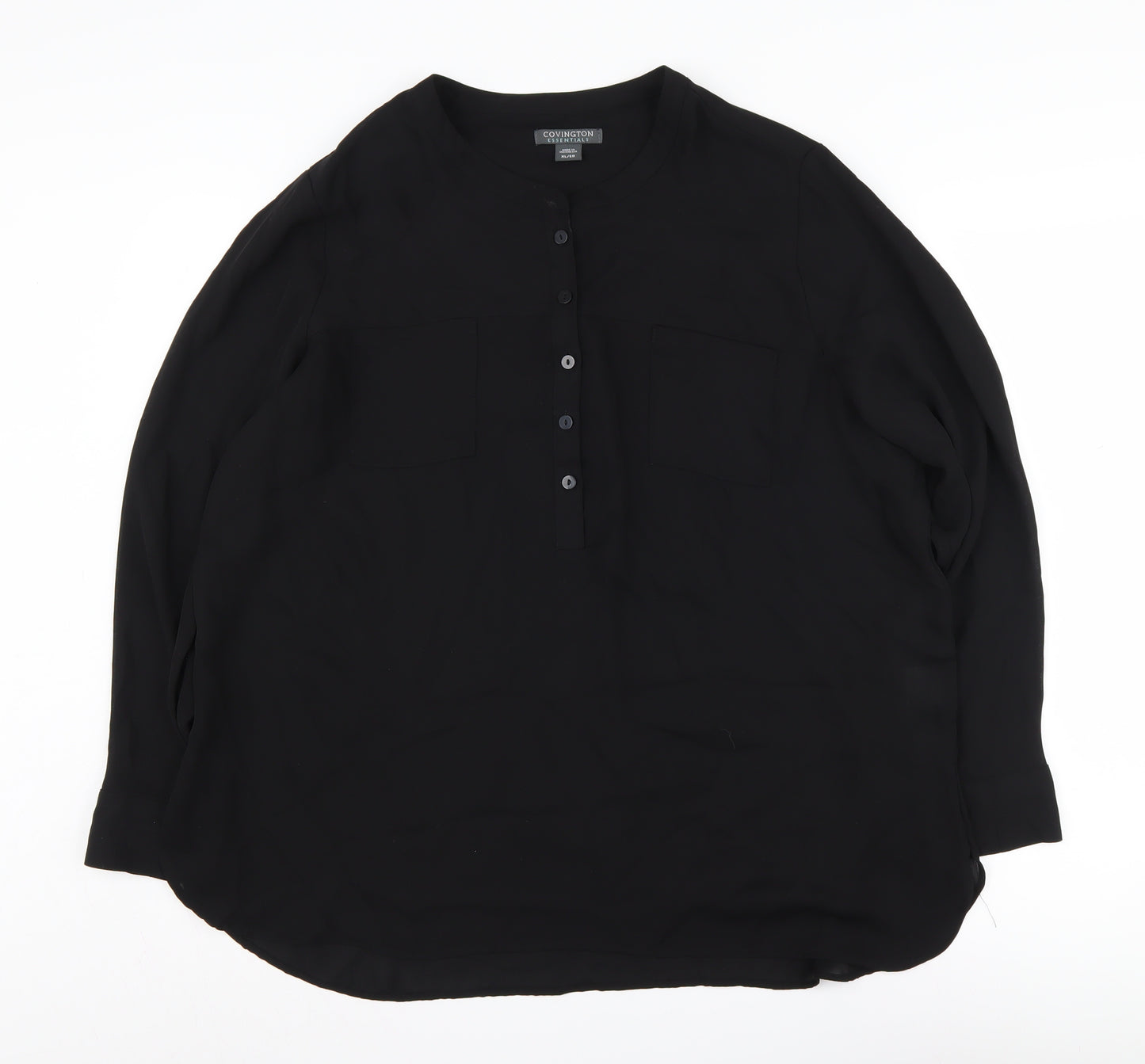 Covington Women's Black Button-Up Shirt XL