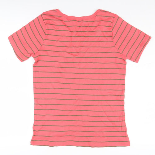 Savoir Women's Pink Striped T-Shirt, UK 16, Casual Summer Style
