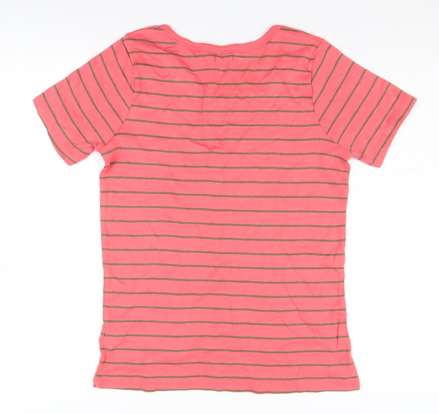 Savoir Women's Pink Striped T-Shirt, UK 16, Casual Summer Style