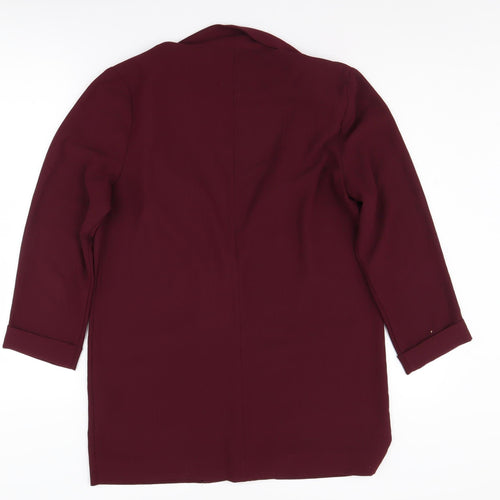 New Look Women's Red Blazer, Size 12, Mid-Length, Casual