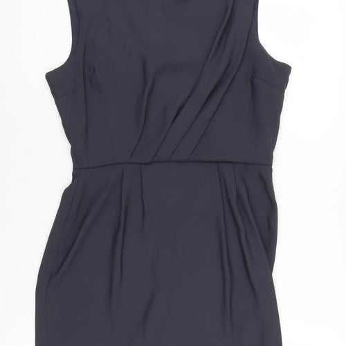 Topshop Women's Blue Sheath Dress, Size 10