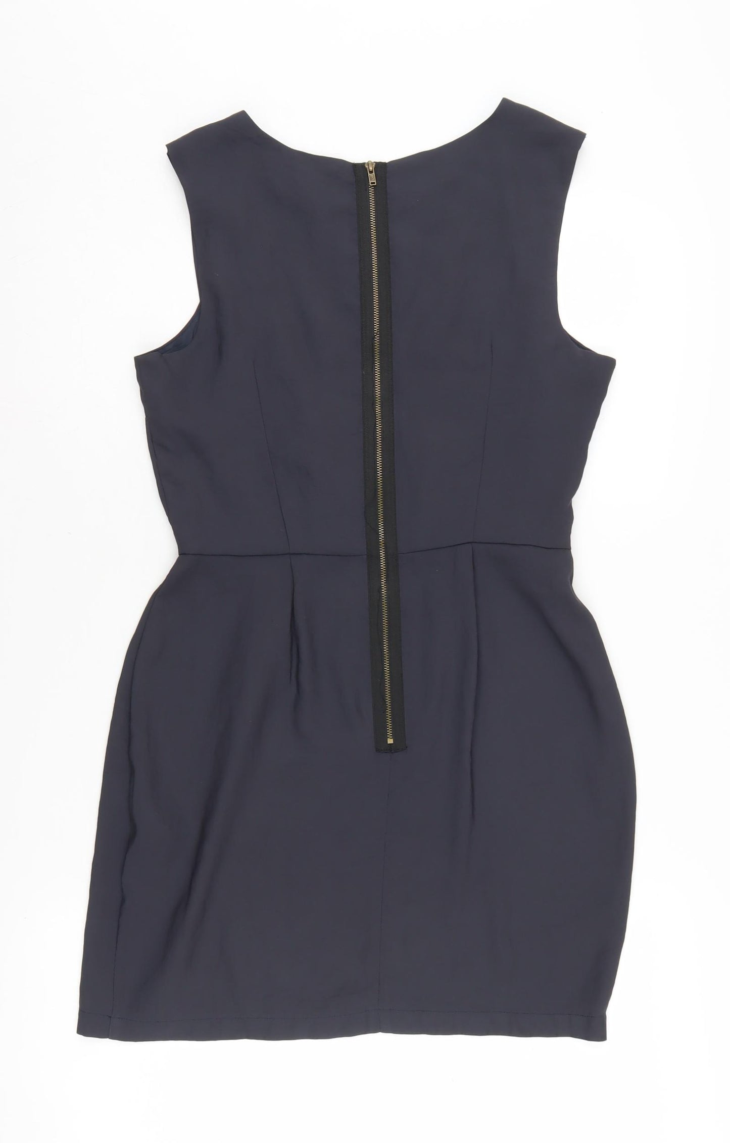 Topshop Women's Blue Sheath Dress, Size 10