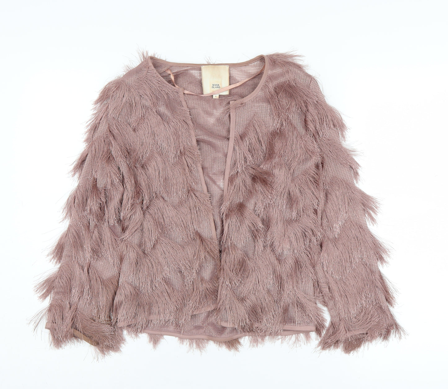 River Island Women's Pink Cardigan - Size 10