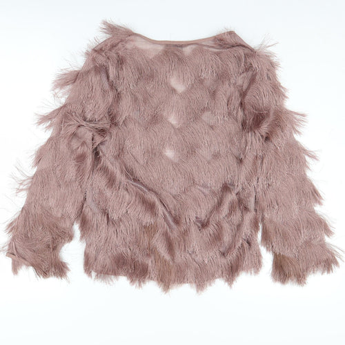 River Island Women's Pink Cardigan - Size 10