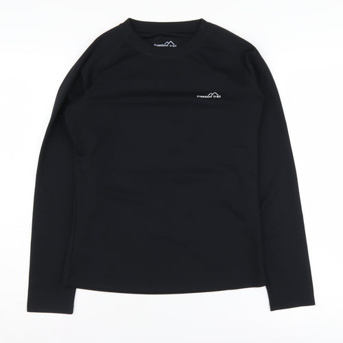 Freedom Trail Women's Black Long Sleeve Pullover Top 10