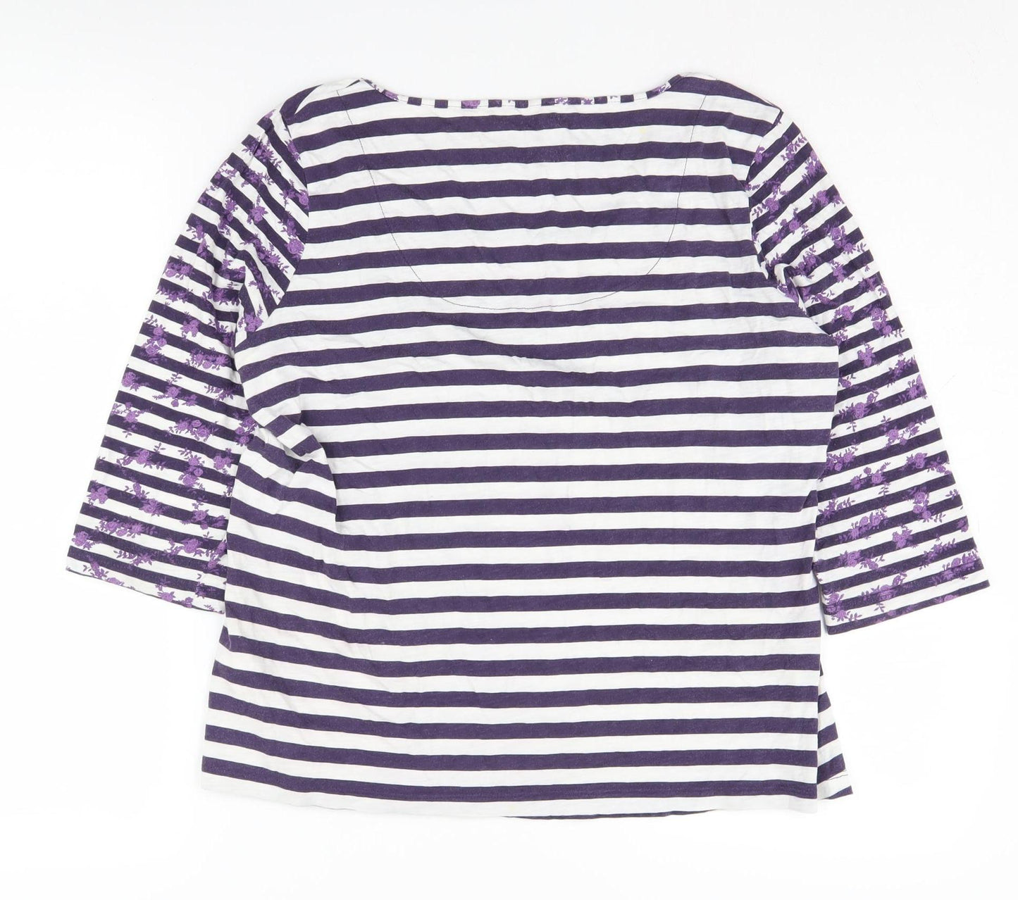 Marks and Spencer Women's Multicoloured Stripe T-Shirt