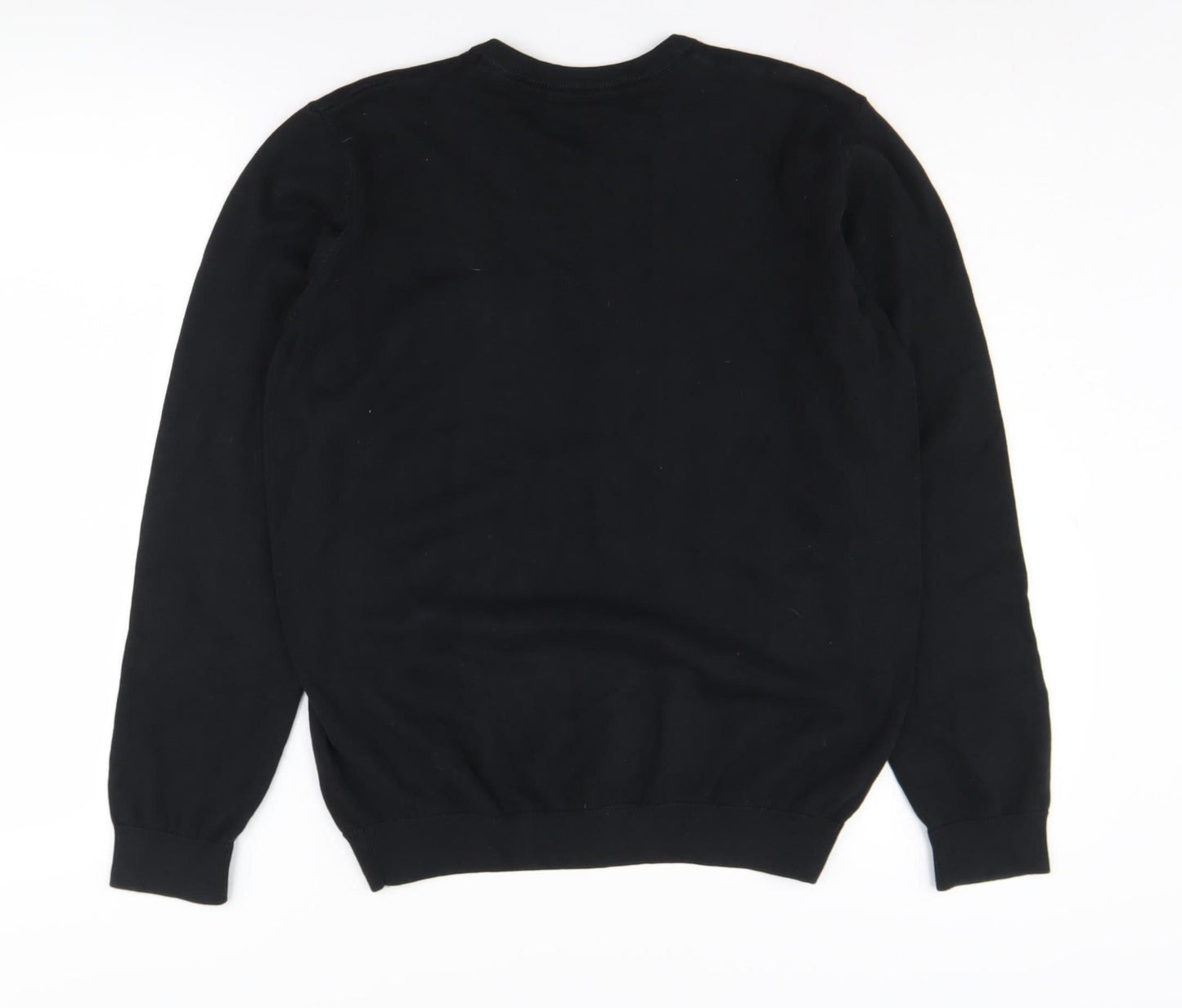 Marks and Spencer Boys Black V-Neck Pullover Jumper 15-16 Years