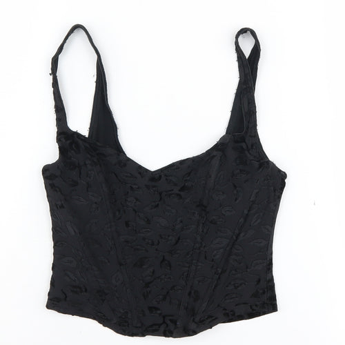 Marks and Spencer Women's Black Velvet Camisole Top Size 12