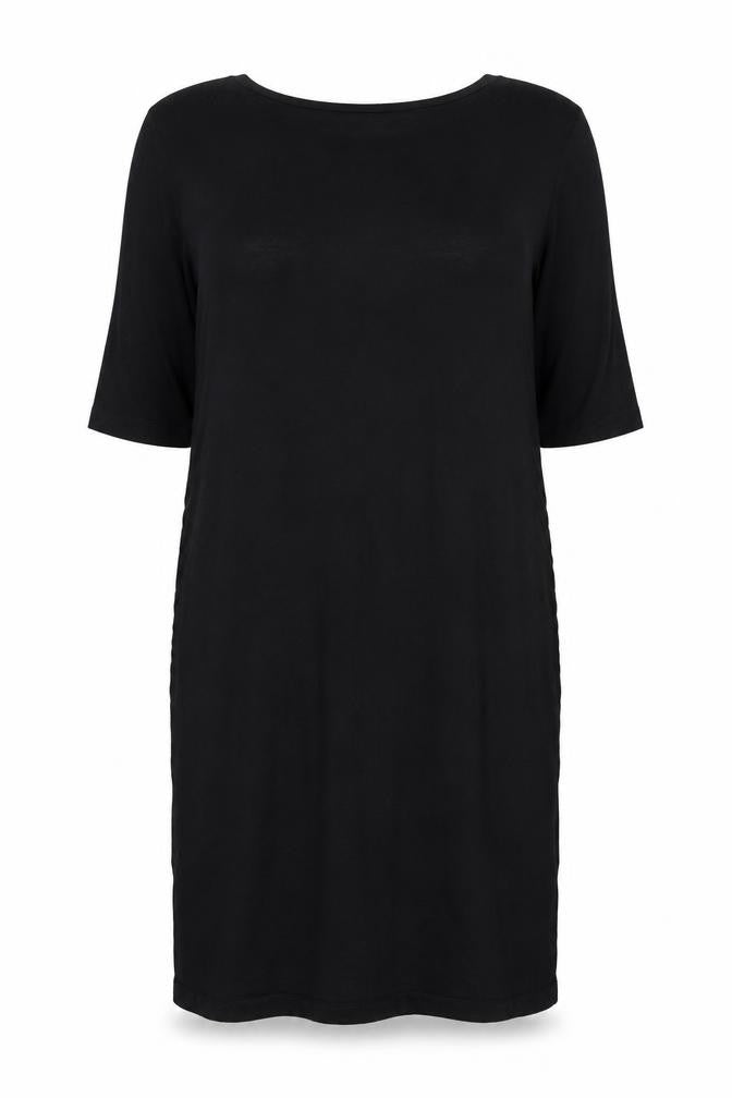 Front view of Blooming Marvellous Women's Black Shift Dress, size 14